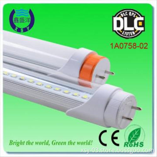 2014 DLC UL cUL TUV 4 feet retrofit led tube lighting 110lm/w CRI 83